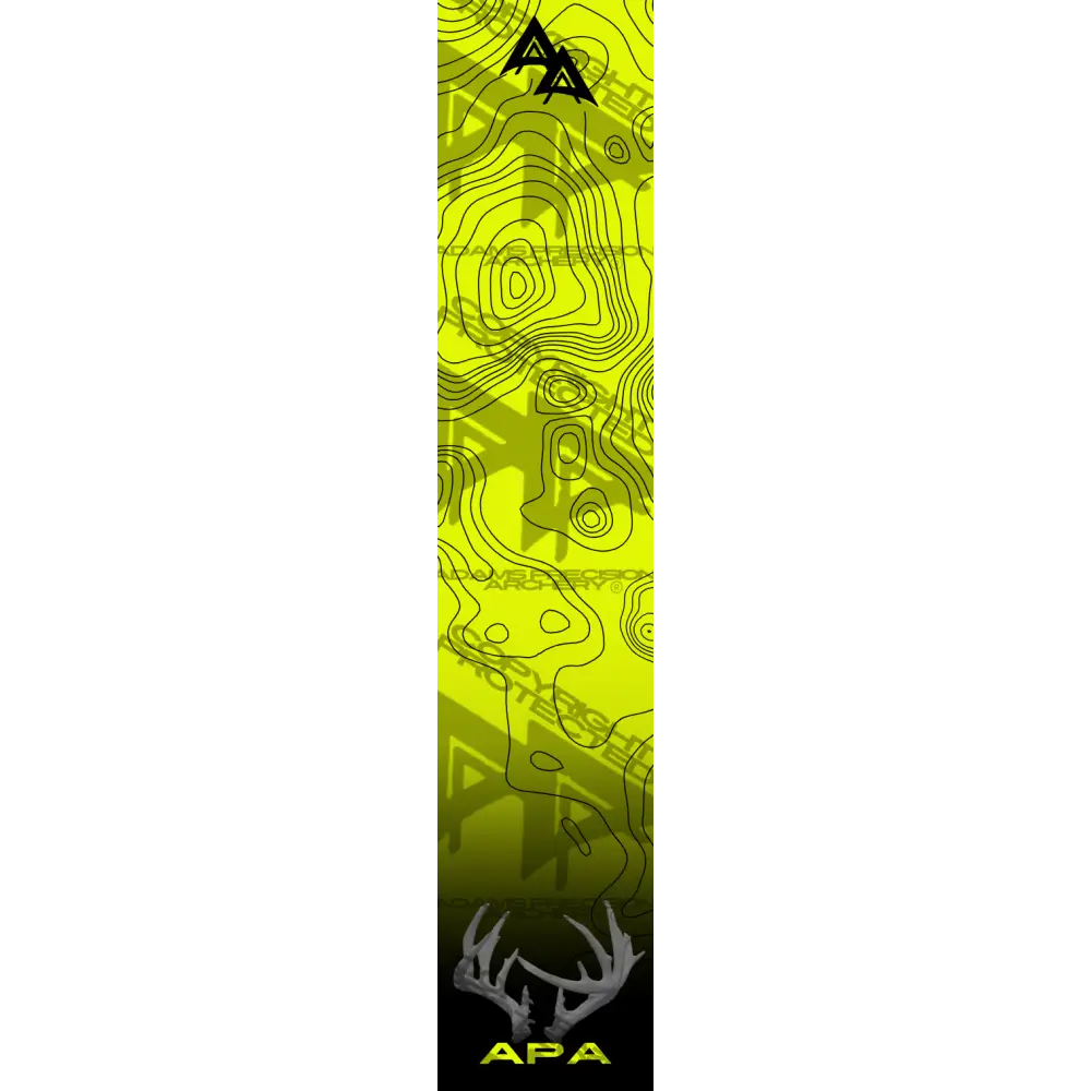 APA ANTLER TOPO SERIES ARROW WRAPS - YELLOW
