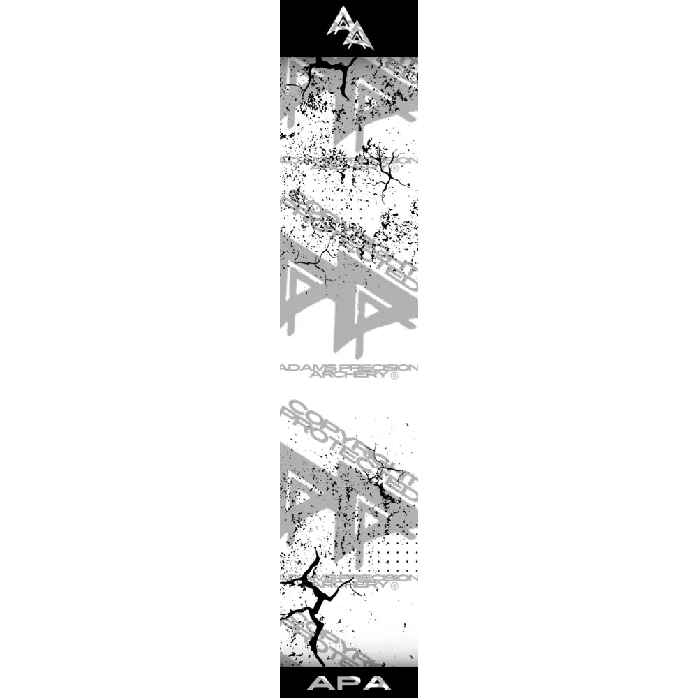 APA BLACK SHATTERED SERIES ARROW WRAP WHITE