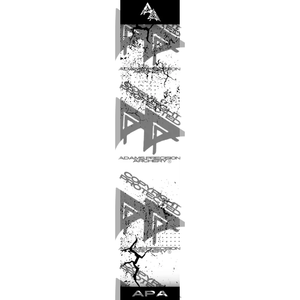 APA BLACK SHATTERED SERIES ARROW WRAP WHITE