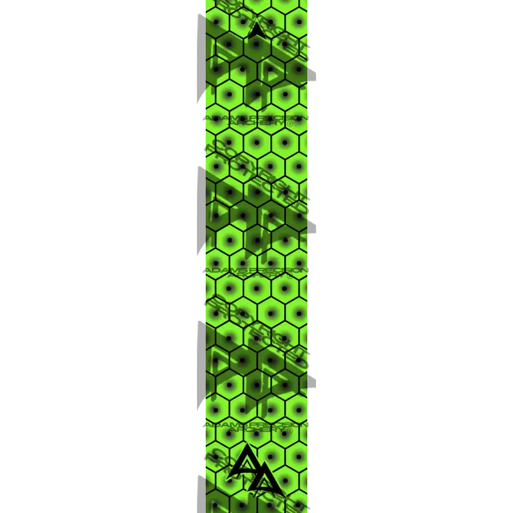 APA BULLSEYE HEX SERIES ARROW WRAPS - FLO GREEN FLUORESCENT