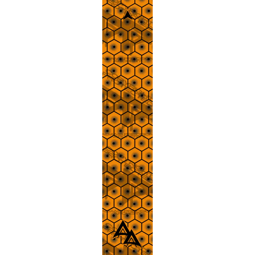 APA BULLSEYE HEX SERIES ARROW WRAPS - FLO ORANGE FLUORESCENT
