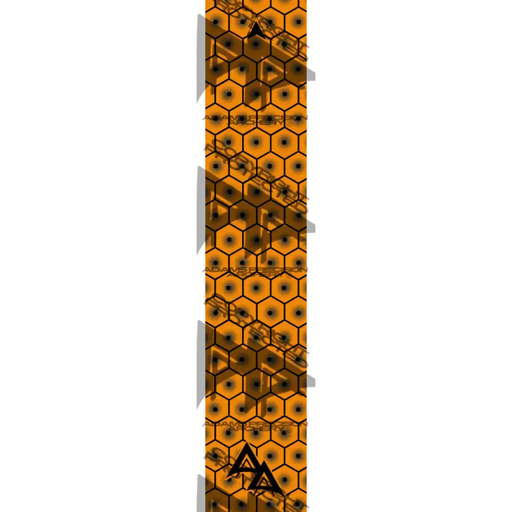 APA BULLSEYE HEX SERIES ARROW WRAPS - FLO ORANGE FLUORESCENT