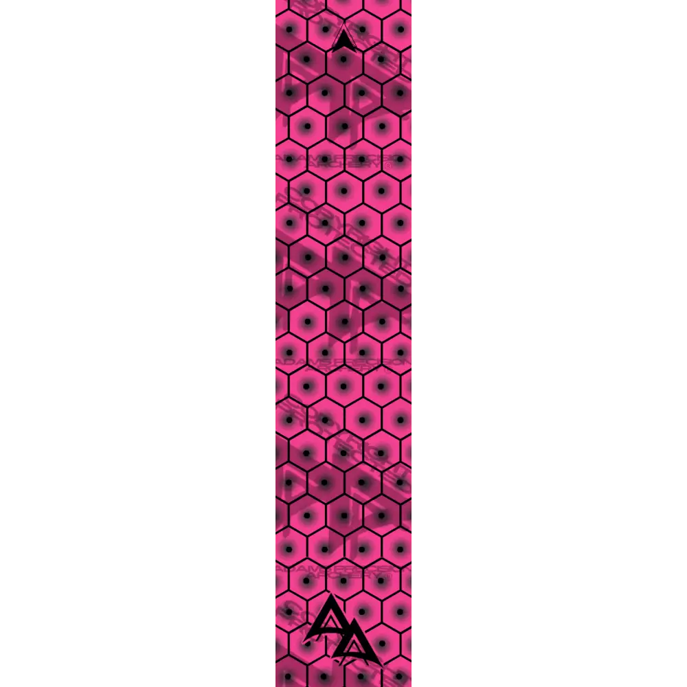 APA BULLSEYE HEX SERIES ARROW WRAPS - FLO PINK FLUORESCENT