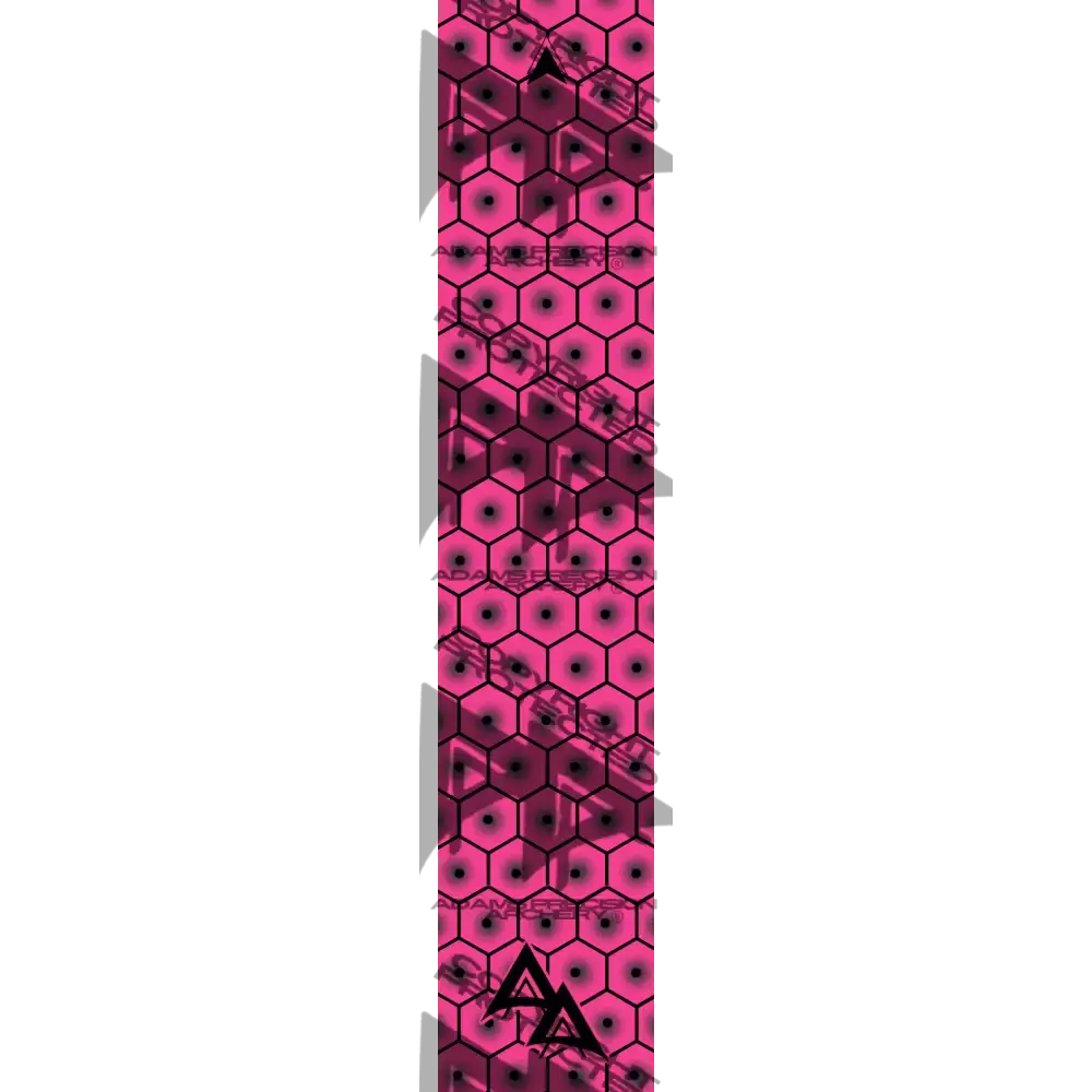 APA BULLSEYE HEX SERIES ARROW WRAPS - FLO PINK FLUORESCENT