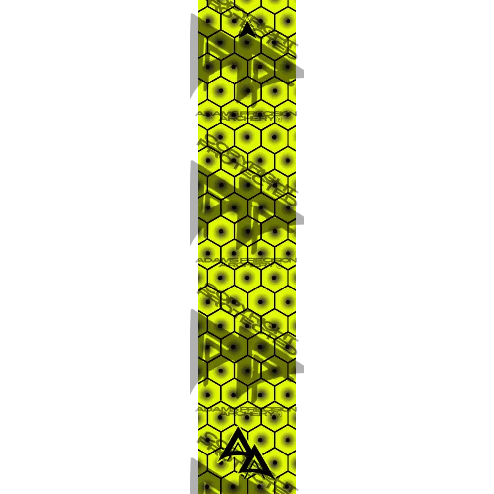 APA BULLSEYE HEX SERIES ARROW WRAPS - FLO YELLOW FLUORESCENT