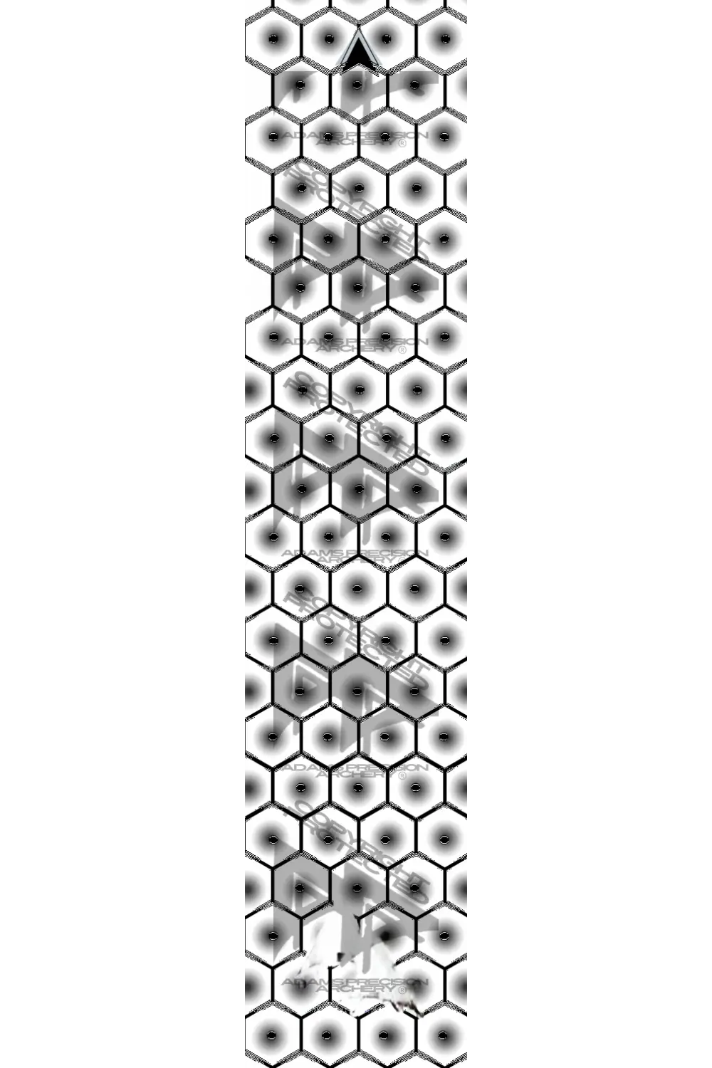 APA BULLSEYE HEX SERIES ARROW WRAPS - WHITE