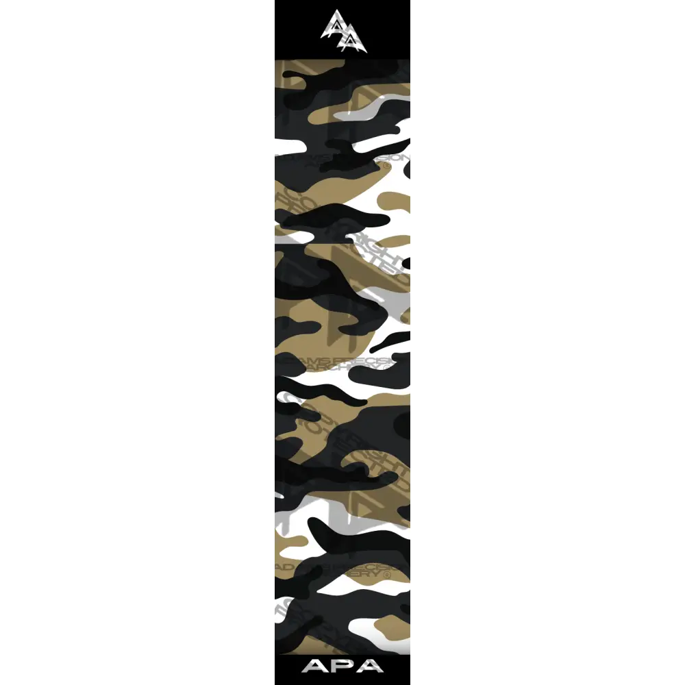 APA CAMP CAMO SERIES ARROW WRAPS - EARTH WHITE MATTE (STANDARD)