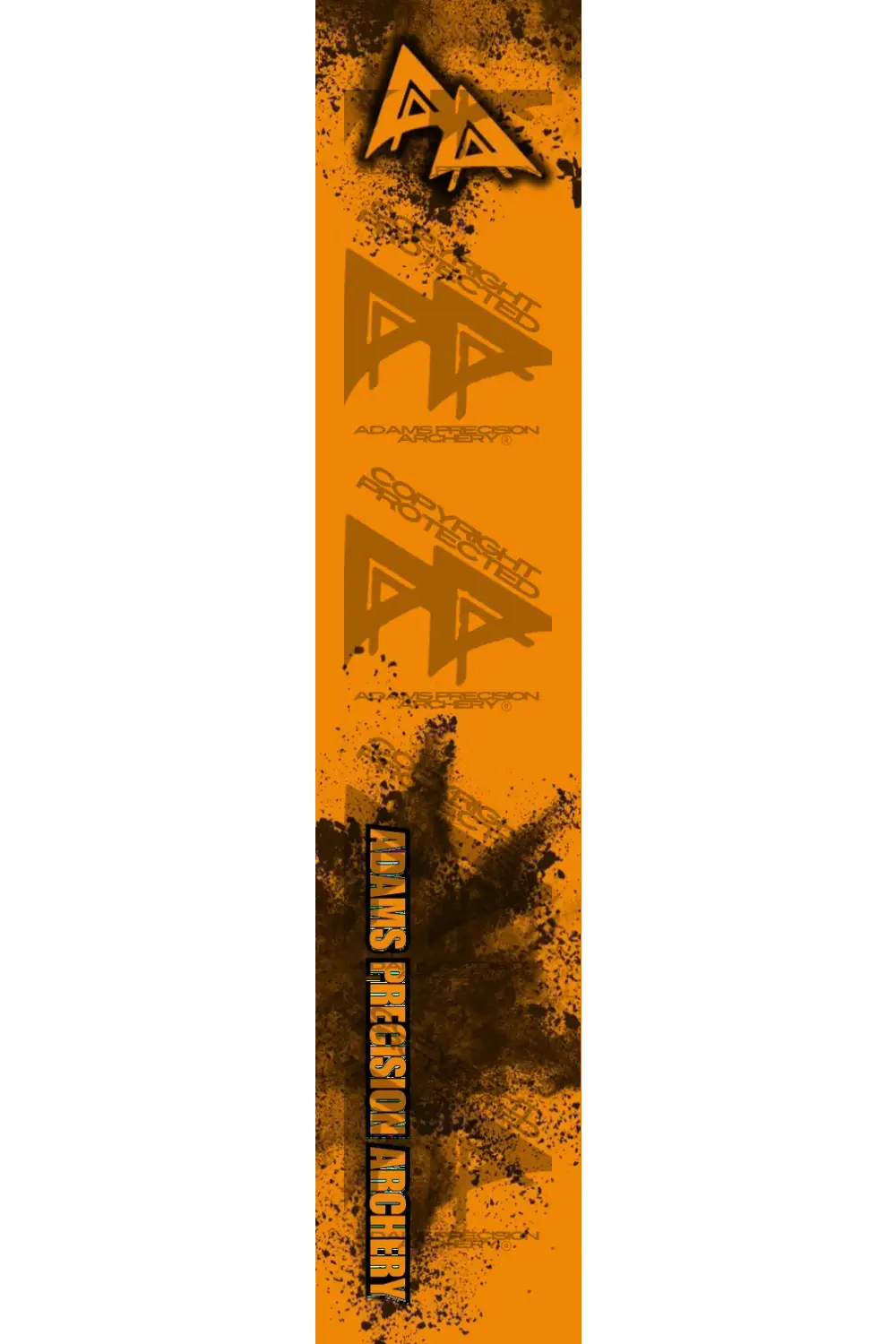 APA CONCRETE BLAST SERIES ARROW WRAPS - FLO ORANGE FLUORESCENT