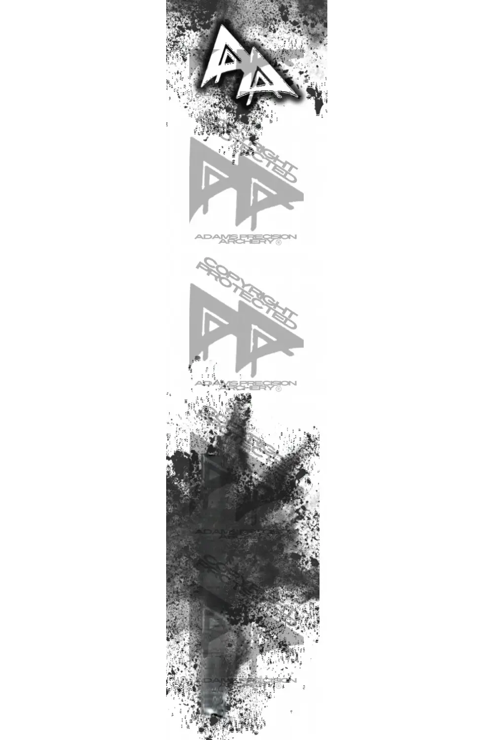 APA CONCRETE BLAST SERIES ARROW WRAPS - WHITE