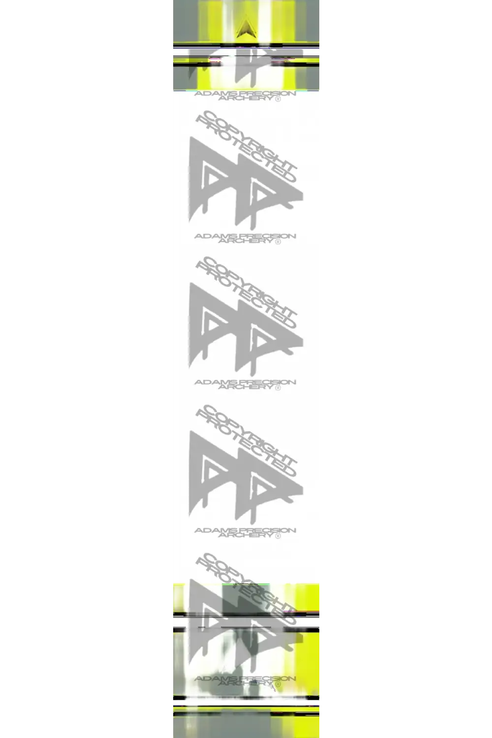 APA CRESTED SERIES ARROW WRAPS - YELLOW