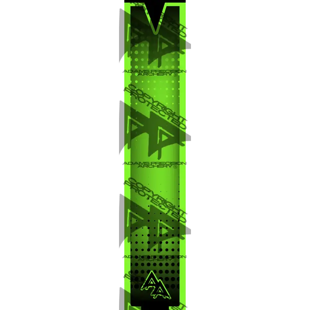 APA CUTOUT SERIES ARROW WRAPS - FLO GREEN FLUORESCENT