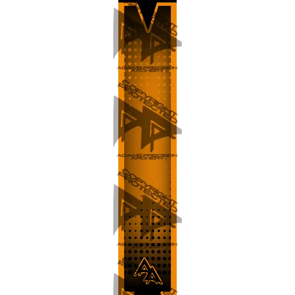 APA CUTOUT SERIES ARROW WRAPS - FLO ORANGE FLUORESCENT