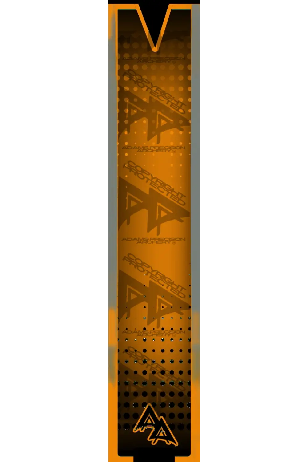 APA CUTOUT SERIES ARROW WRAPS - FLO ORANGE FLUORESCENT