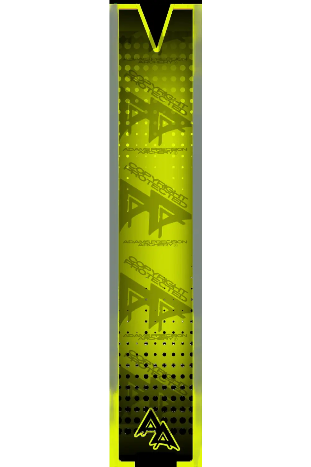 APA CUTOUT SERIES ARROW WRAPS - FLO YELLOW FLUORESCENT