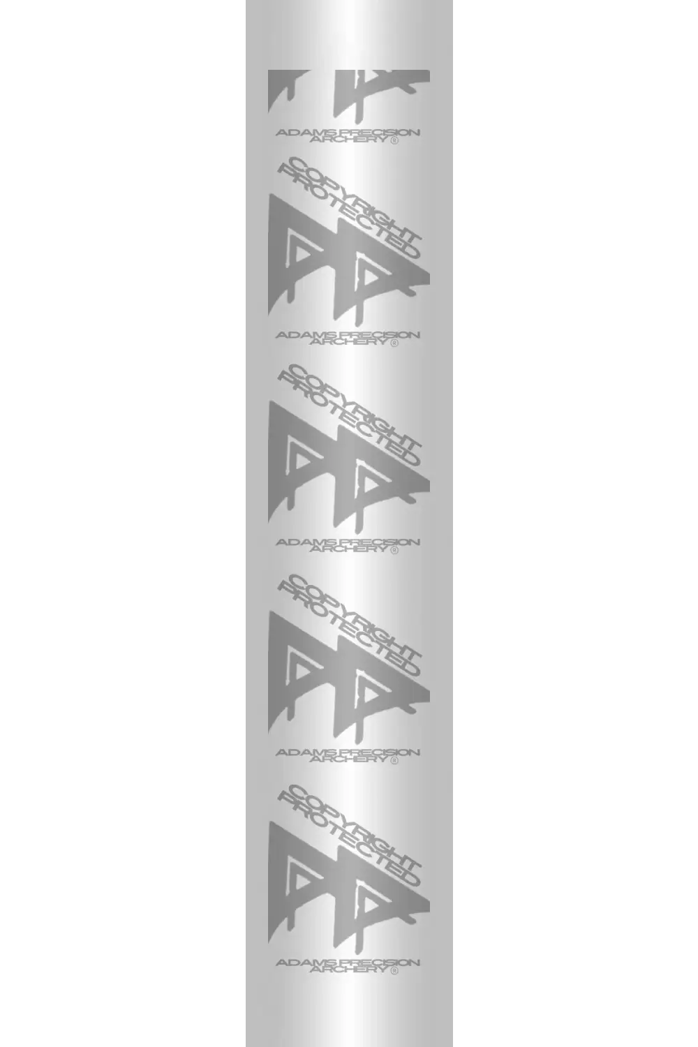 APA CYLINDER FADE SERIES ARROW WRAPS - SILVER
