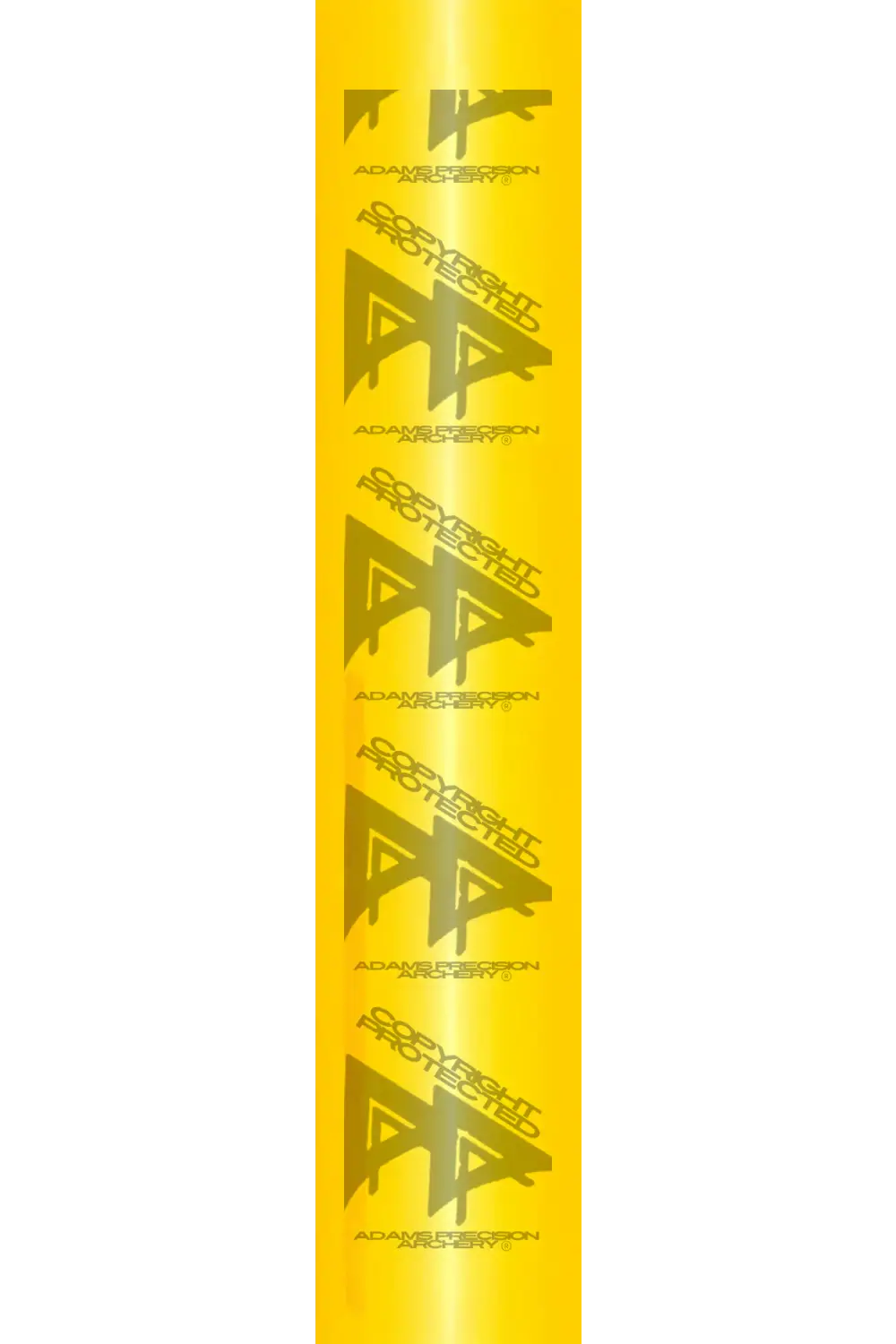 APA CYLINDER FADE SERIES ARROW WRAPS - YELLOW