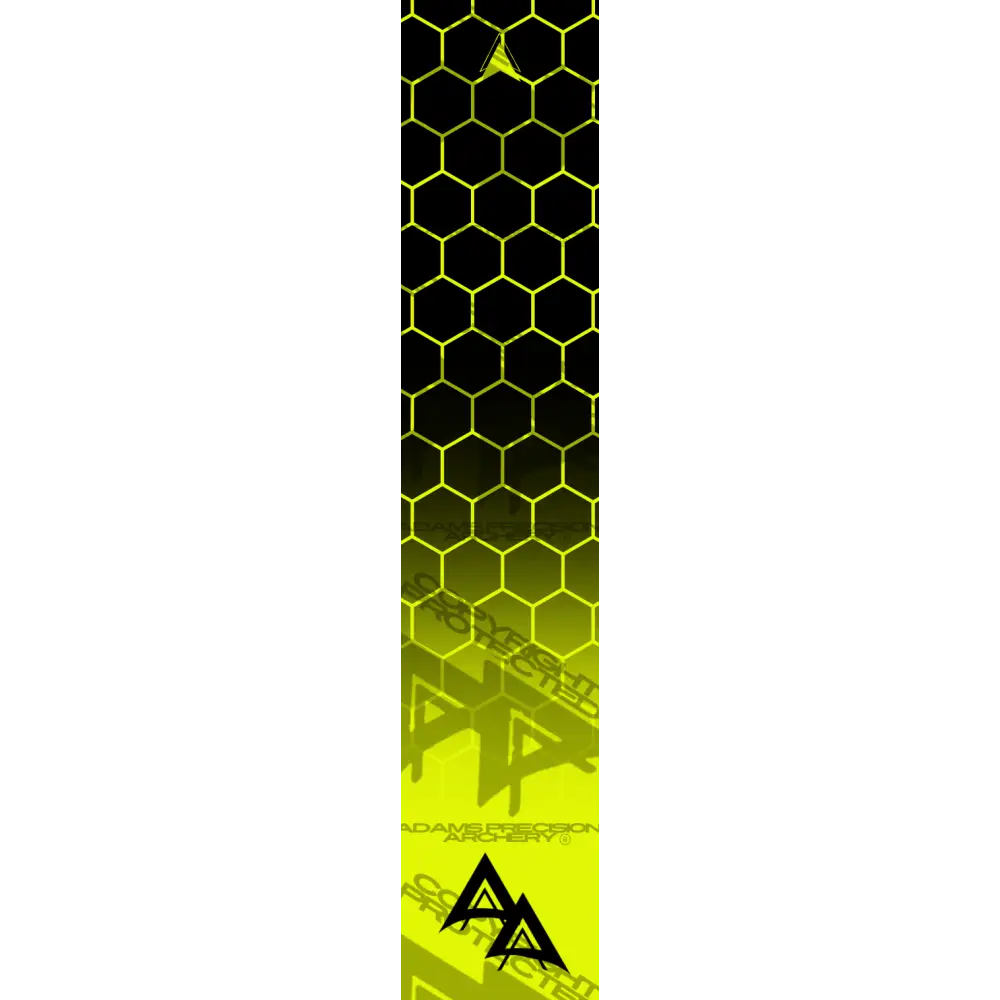 APA DISSOLVING FLO YELLOW CLOSED HEX SERIES ARROW WRAP FLUORESCENT DEALER PRICING QUALIFIED