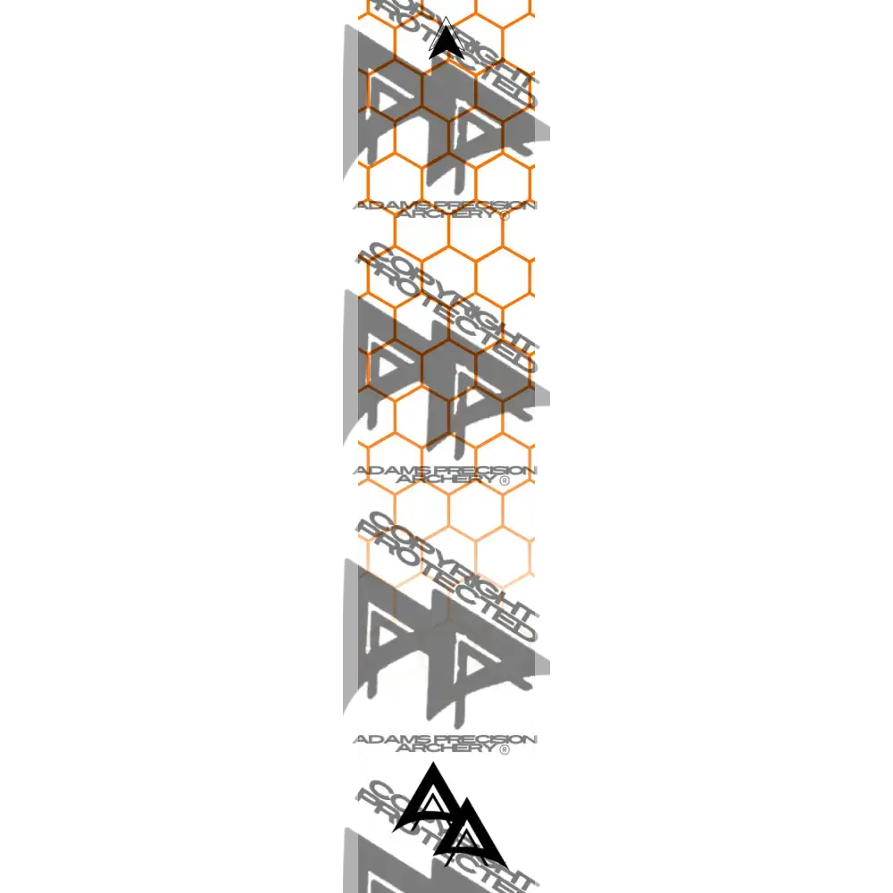 APA DISSOLVING ORANGE OUTLINE HEX SERIES ARROW WRAP MATTE (STANDARD) DEALER PRICING QUALIFIED