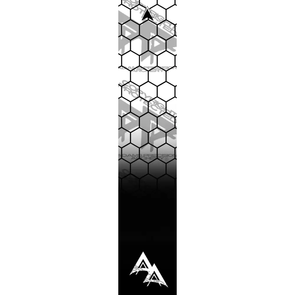 APA DISSOLVING WHITE OPEN HEX SERIES ARROW WRAP