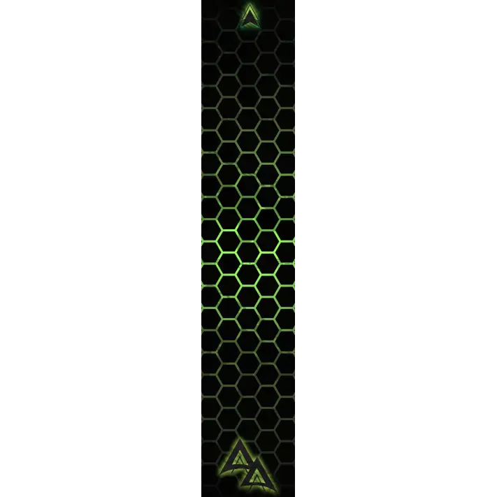 APA ELECTRIC GREEN HEX SERIES ARROW WRAP MATTE (STANDARD) APA HEX SERIES