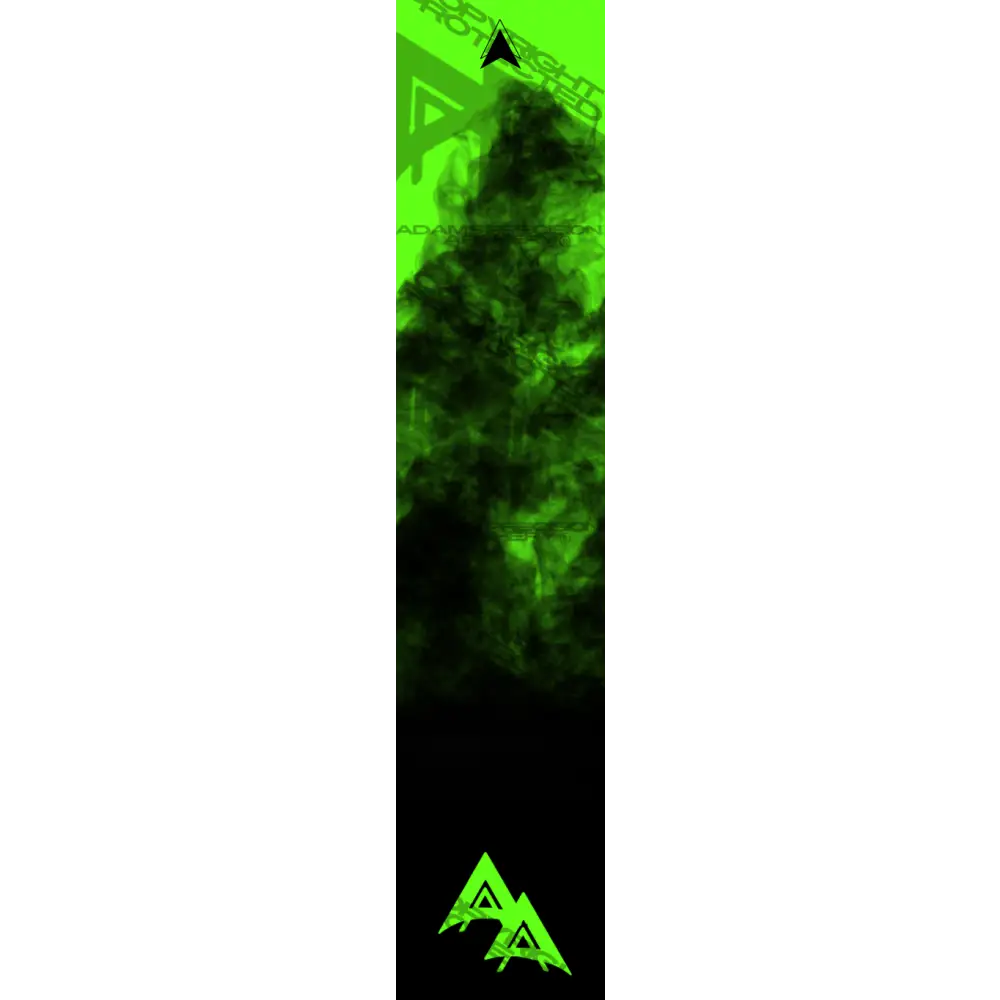 APA FLO GREEN FULL SMOKE SERIES ARROW WRAP FLUORESCENT ARROW WRAPS