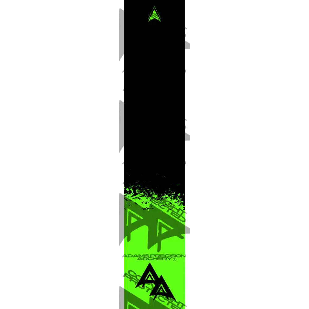 APA FLO GREEN RIPPED SERIES ARROW WRAP FLUORESCENT ARROW WRAPS