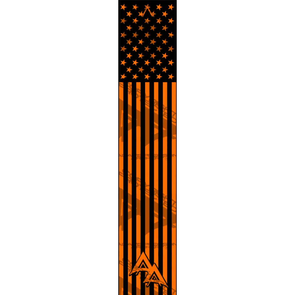APA FLO ORANGE AMERICAN FLAG SERIES ARROW WRAP FLUORESCENT APA AMERICAN SERIES