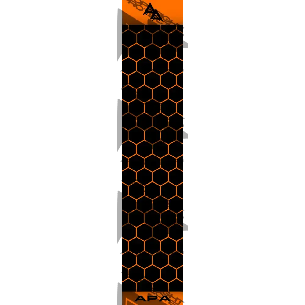 APA FLO ORANGE CLOSED HEX SERIES ARROW WRAP FLUORESCENT / BANDED APA HEX SERIES