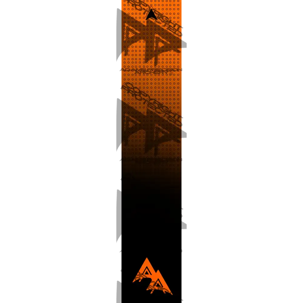 APA FLO ORANGE DOT SERIES DARK ARROW WRAP FLUORESCENT