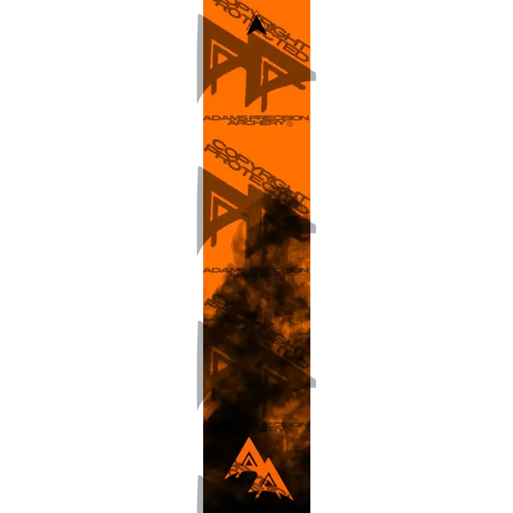 APA FLO ORANGE HALF SMOKE SERIES ARROW WRAP FLUORESCENT ARROW WRAPS