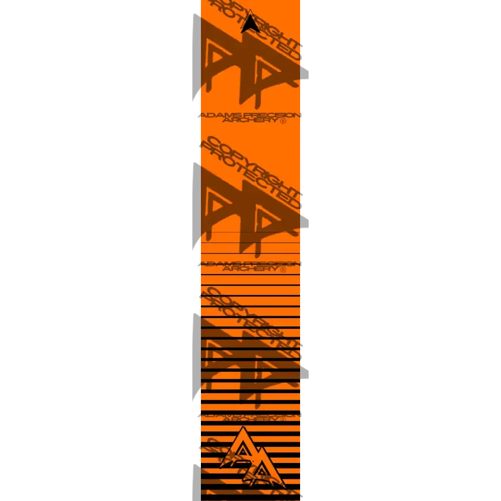 APA FLO ORANGE HORIZON RISING LIGHT SERIES ARROW WRAP FLUORESCENT ARROW WRAPS