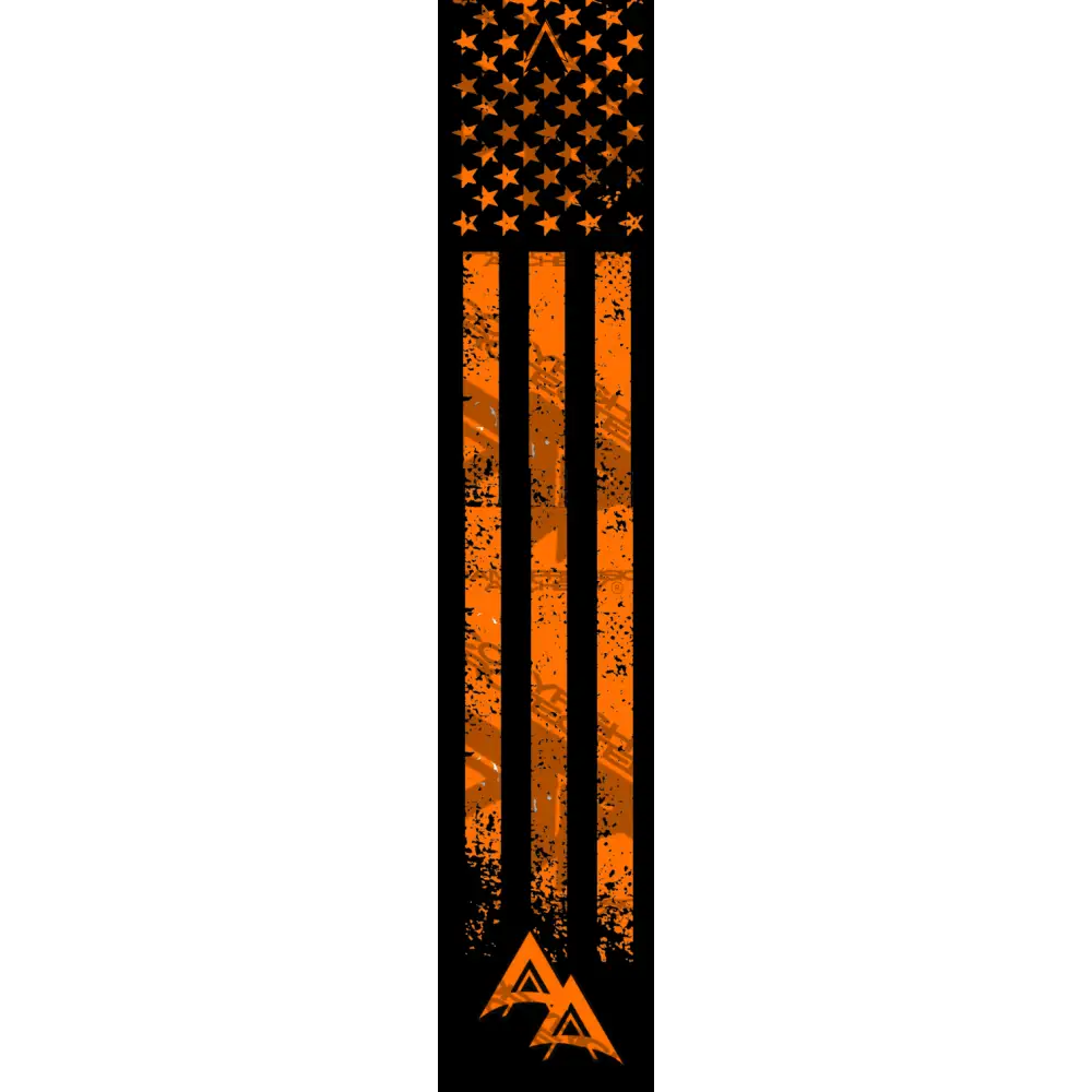 APA FLO ORANGE WEATHERED FLAG DARK SERIES ARROW WRAP FLUORESCENT DEALER PRICING QUALIFIED
