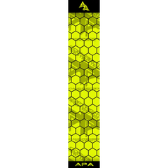 APA FLO YELLOW OPEN HEX SERIES ARROW WRAP FLUORESCENT / BANDED APA HEX SERIES