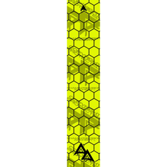 APA FLO YELLOW OPEN HEX SERIES ARROW WRAP FLUORESCENT / BANDED APA HEX SERIES