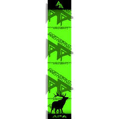 APA GAME SERIES ELK FLO GREEN ARROW WRAP FLUORESCENT / BANDED ARROW WRAPS