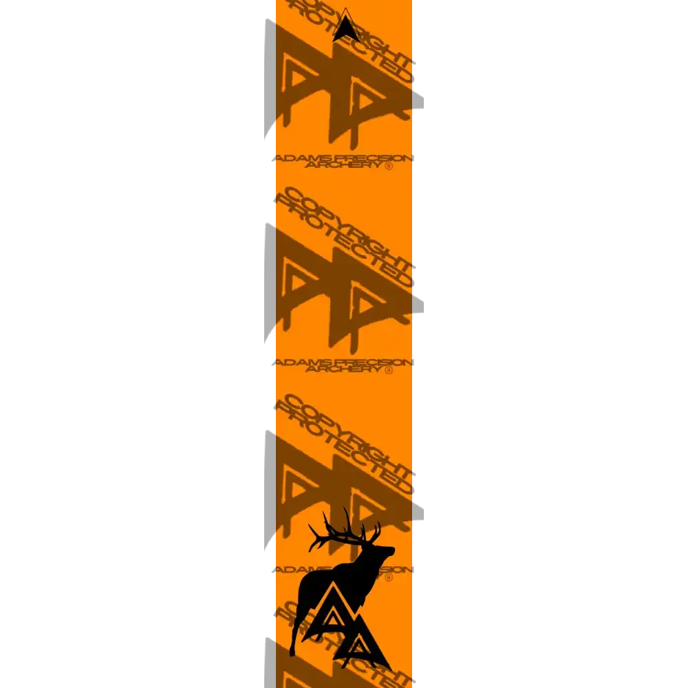 APA GAME SERIES ELK FLO ORANGE ARROW WRAP FLUORESCENT / TRADITIONAL ARROW WRAPS