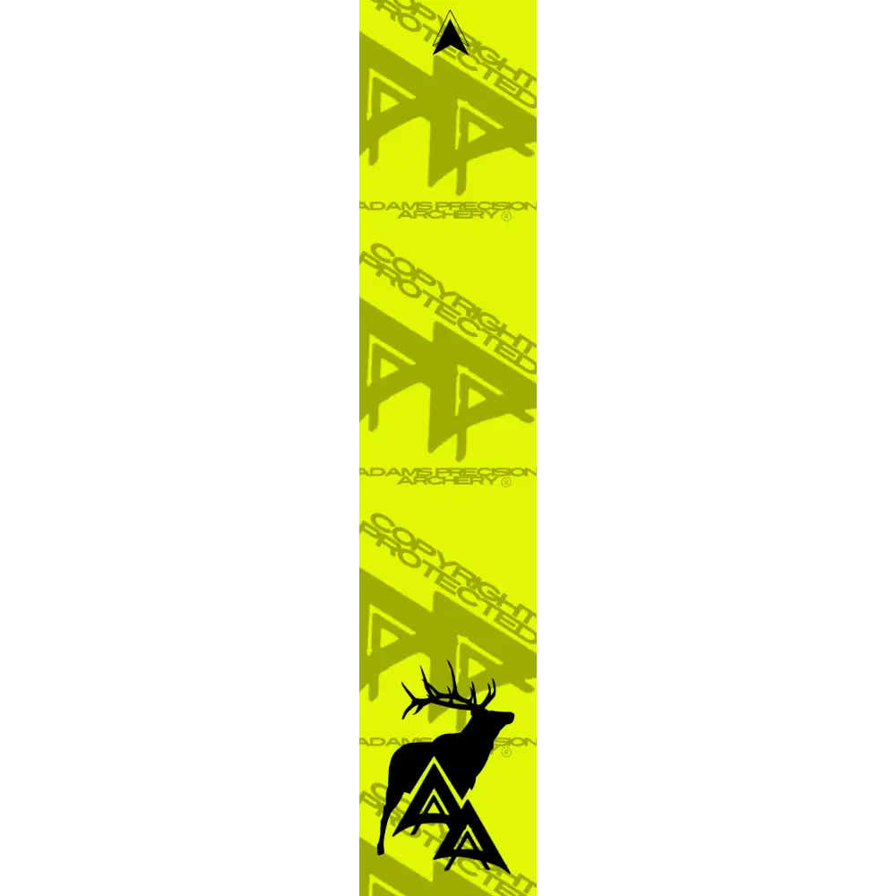 APA GAME SERIES ELK FLO YELLOW ARROW WRAP FLUORESCENT / TRADITIONAL ARROW WRAPS