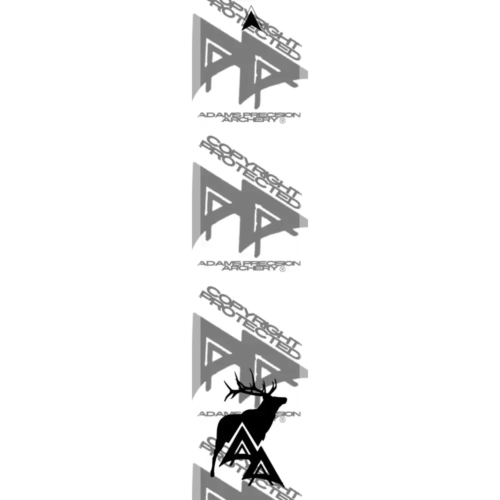 APA GAME SERIES ELK WHITE ARROW WRAP MATTE (STANDARD) / TRADITIONAL ARROW WRAPS