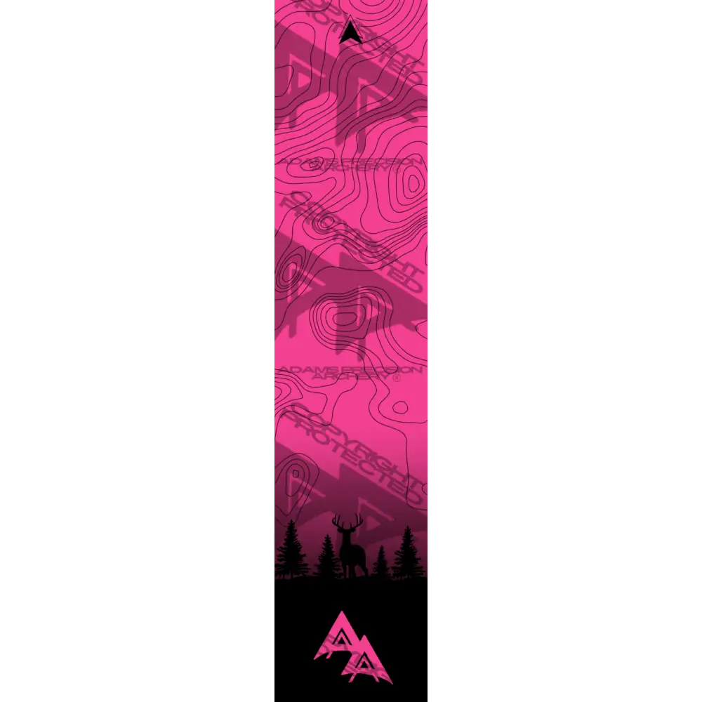 APA GAME SERIES MOONLIT TOPO FADE FLO PINK ARROW WRAP FLUORESCENT