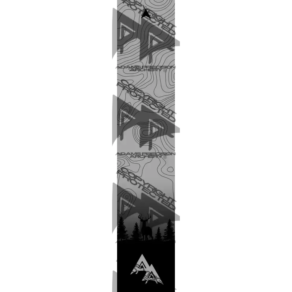APA GAME SERIES MOONLIT TOPO FADE GREY ARROW WRAP