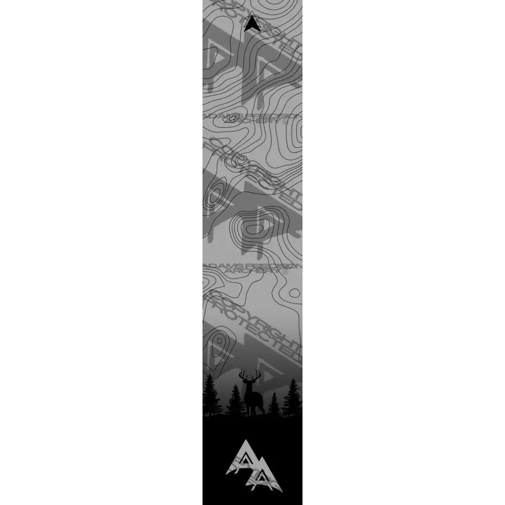 APA GAME SERIES MOONLIT TOPO FADE GREY ARROW WRAP