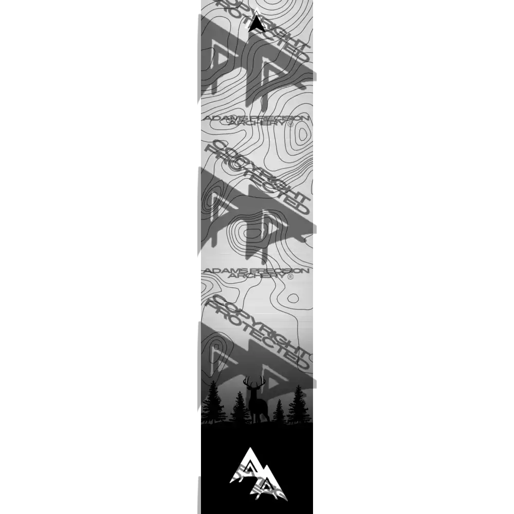 APA GAME SERIES MOONLIT TOPO FADE METALLIC SILVER ARROW WRAP