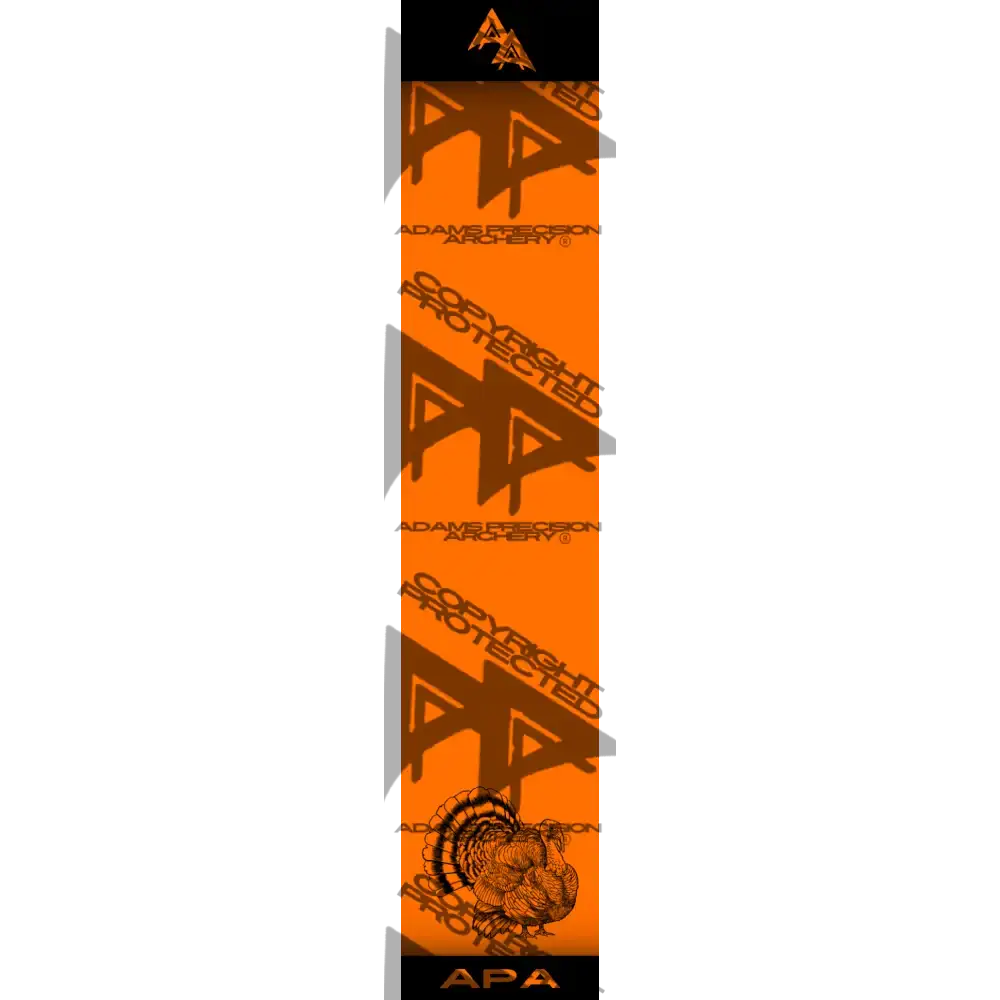 APA GAME SERIES TURKEY FLO ORANGE ARROW WRAP