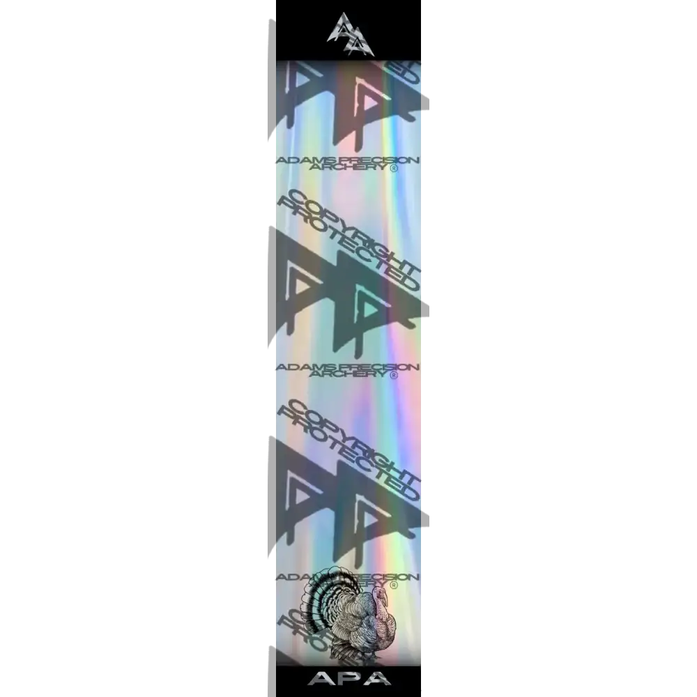 APA GAME SERIES TURKEY HOLOGRAPHIC ARROW WRAP  / TRADITIONAL