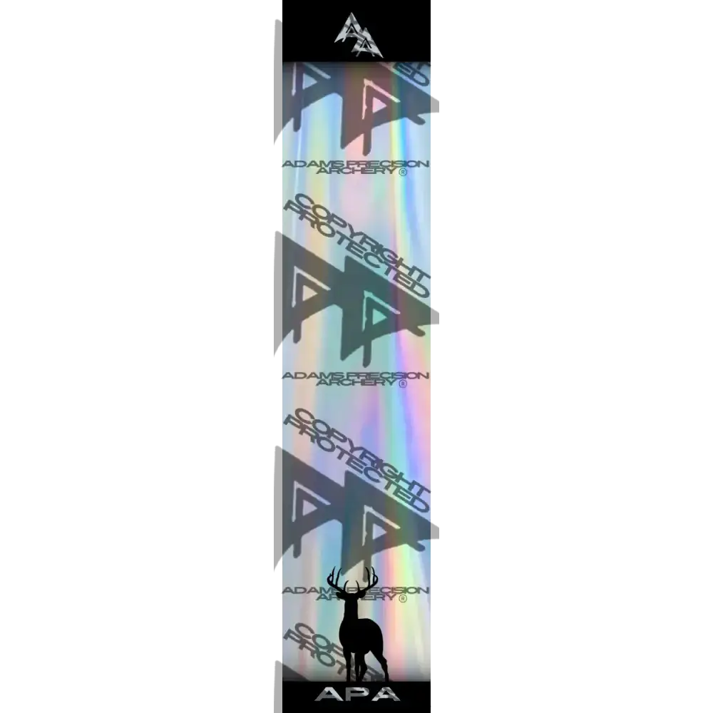 APA GAME SERIES WHITETAIL HOLOGRAPHIC ARROW WRAP  / TRADITIONAL