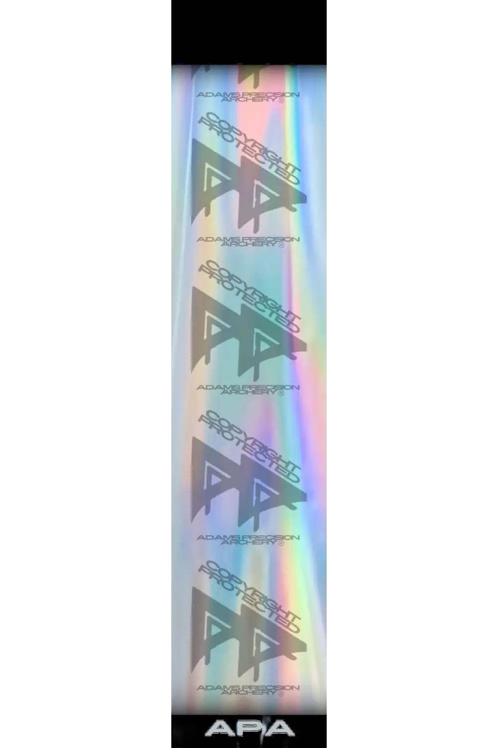 APA GAME SERIES WHITETAIL MOUNT HOLOGRAPHIC ARROW WRAP  / TRADITIONAL