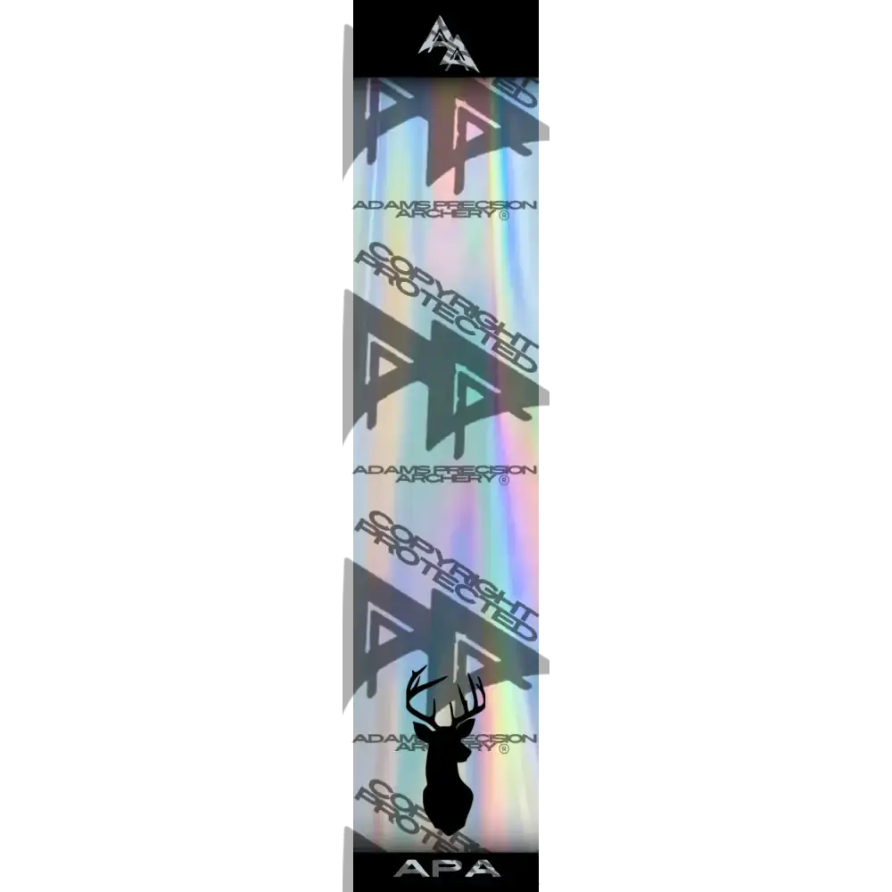 APA GAME SERIES WHITETAIL MOUNT HOLOGRAPHIC ARROW WRAP  / TRADITIONAL
