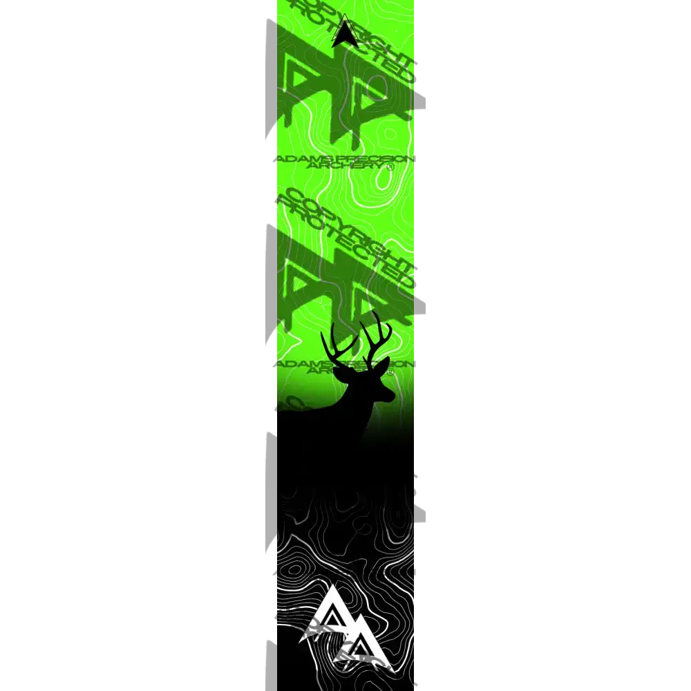 APA GAME SERIES WHITETAIL TOPO FADE GREEN ARROW WRAP