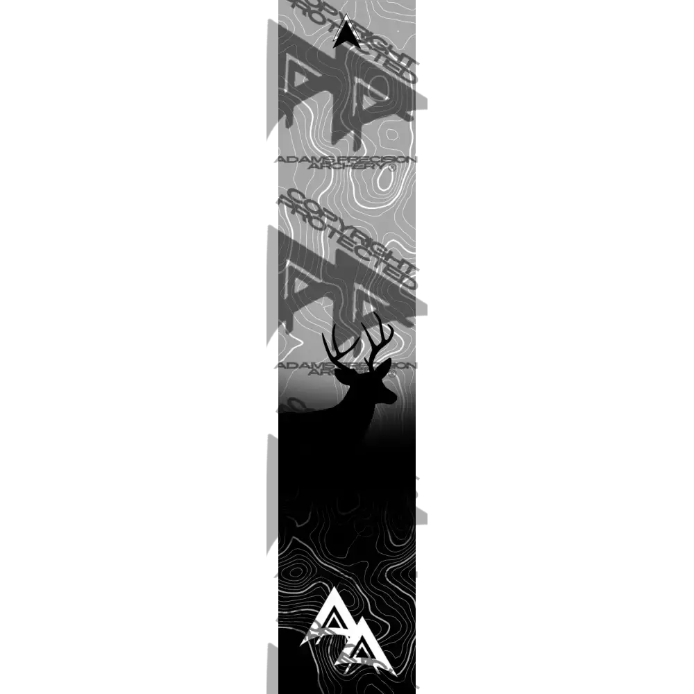 APA GAME SERIES WHITETAIL TOPO FADE GREY ARROW WRAP