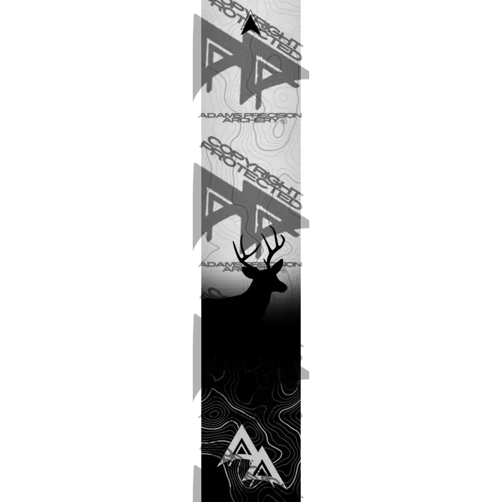 APA GAME SERIES WHITETAIL TOPO FADE METALLIC SILVER ARROW WRAP